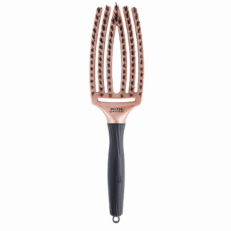 OLIWIA GARDEN Fingerbrush | Szczotka do rozczesywania z włosiem dzika, rose gold