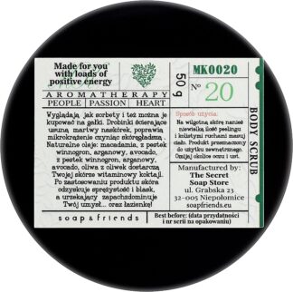 SOAP FRIENDS | Peeling do ciała malina z cytryną 50g