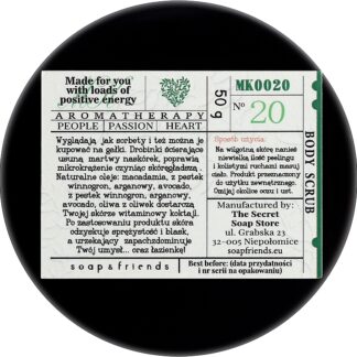 SOAP FRIENDS | Peeling do ciała malina z cytryną 50g