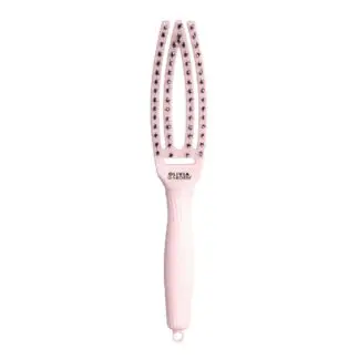 OLIVIA GARDEN Fingerbrush | Szczotka do rozczesywania z włosiem dzika, pastel pink